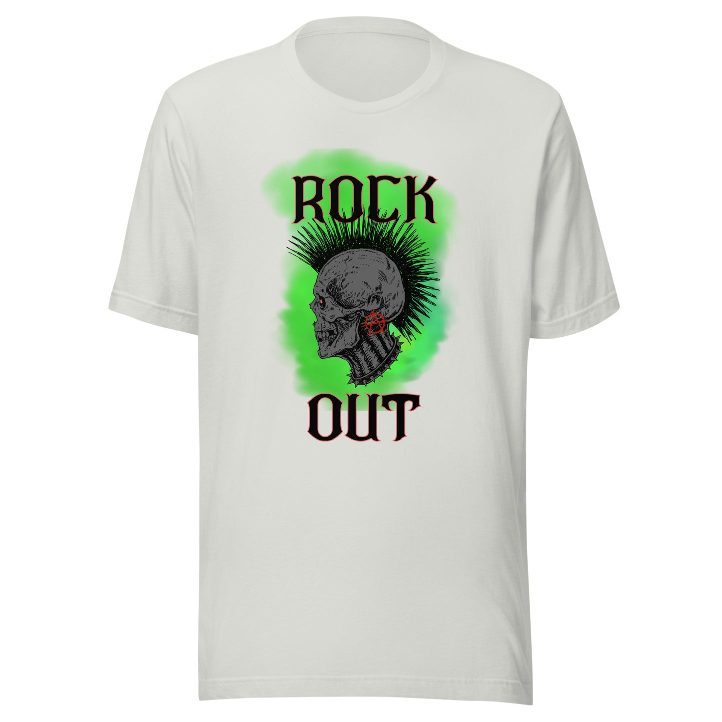 Rock Out Anarchy Skull Unisex t-shirt