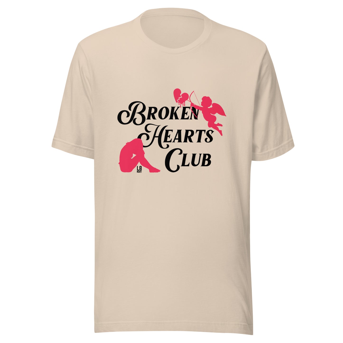 Cupid's "Broken Hearts Club" Unisex t-shirt
