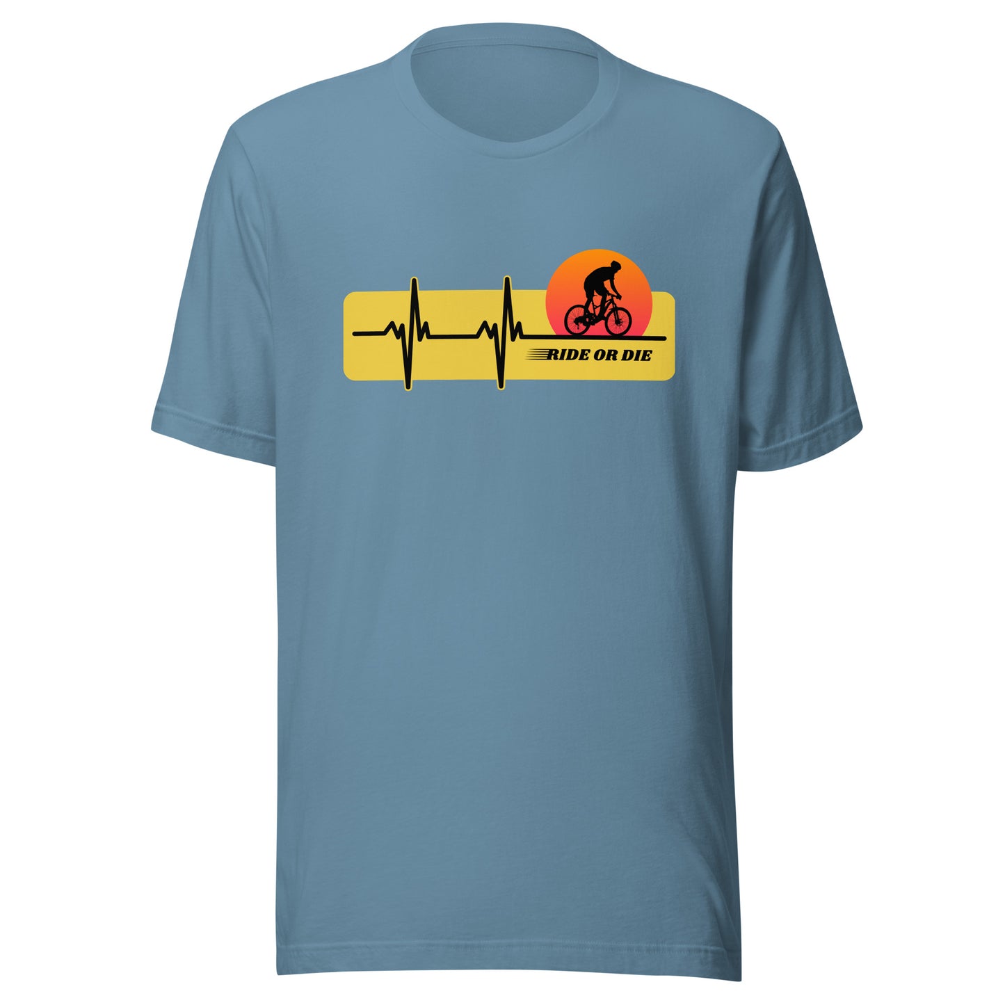 RIDE OR DIE cycling Unisex t-shirt