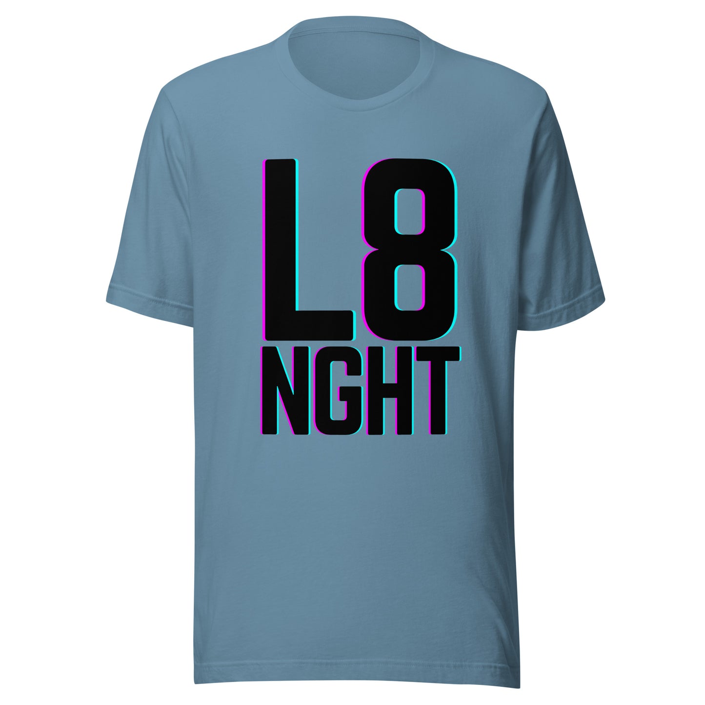 L8NGHT large glitch logo Unisex t-shirt