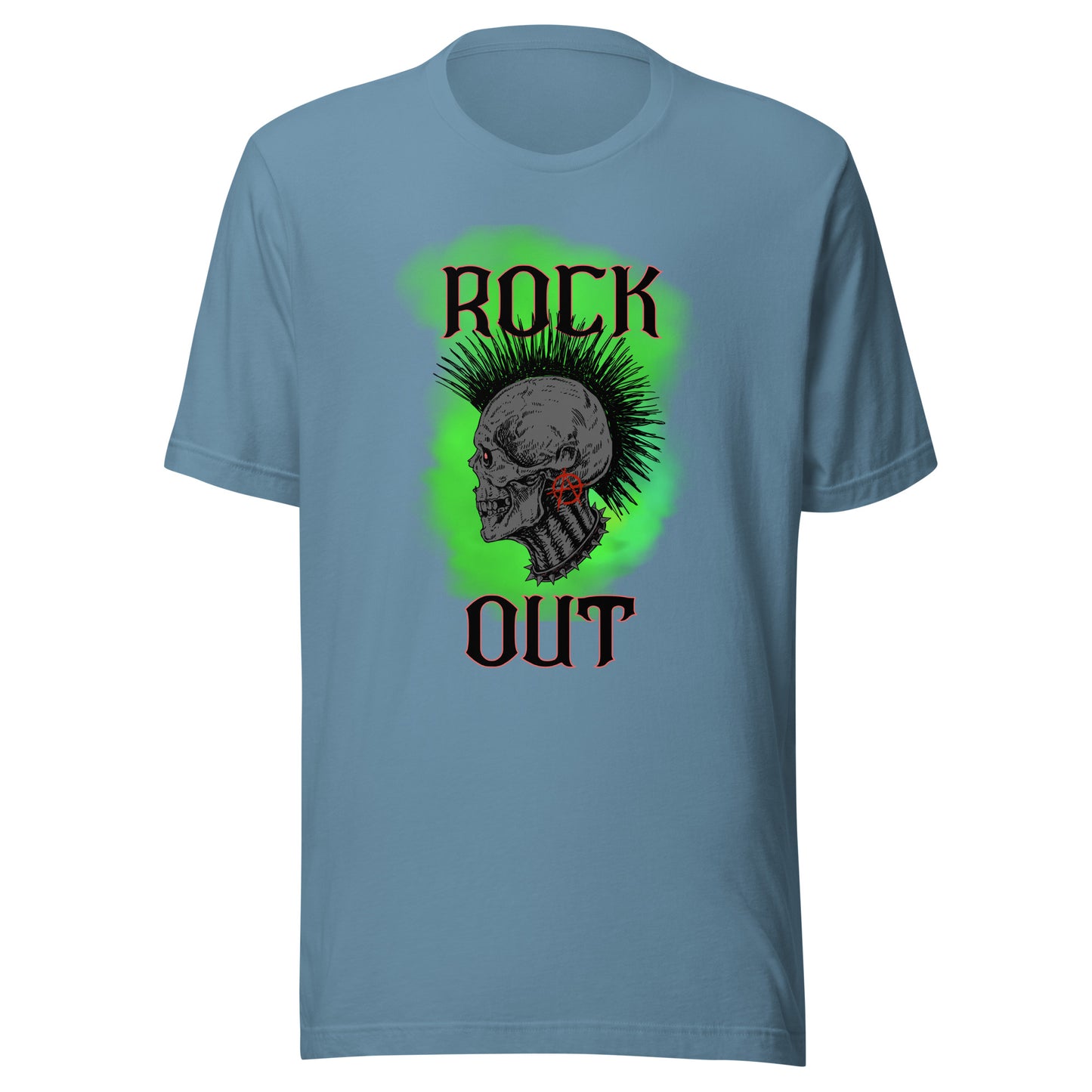 Rock Out Anarchy Skull Unisex t-shirt