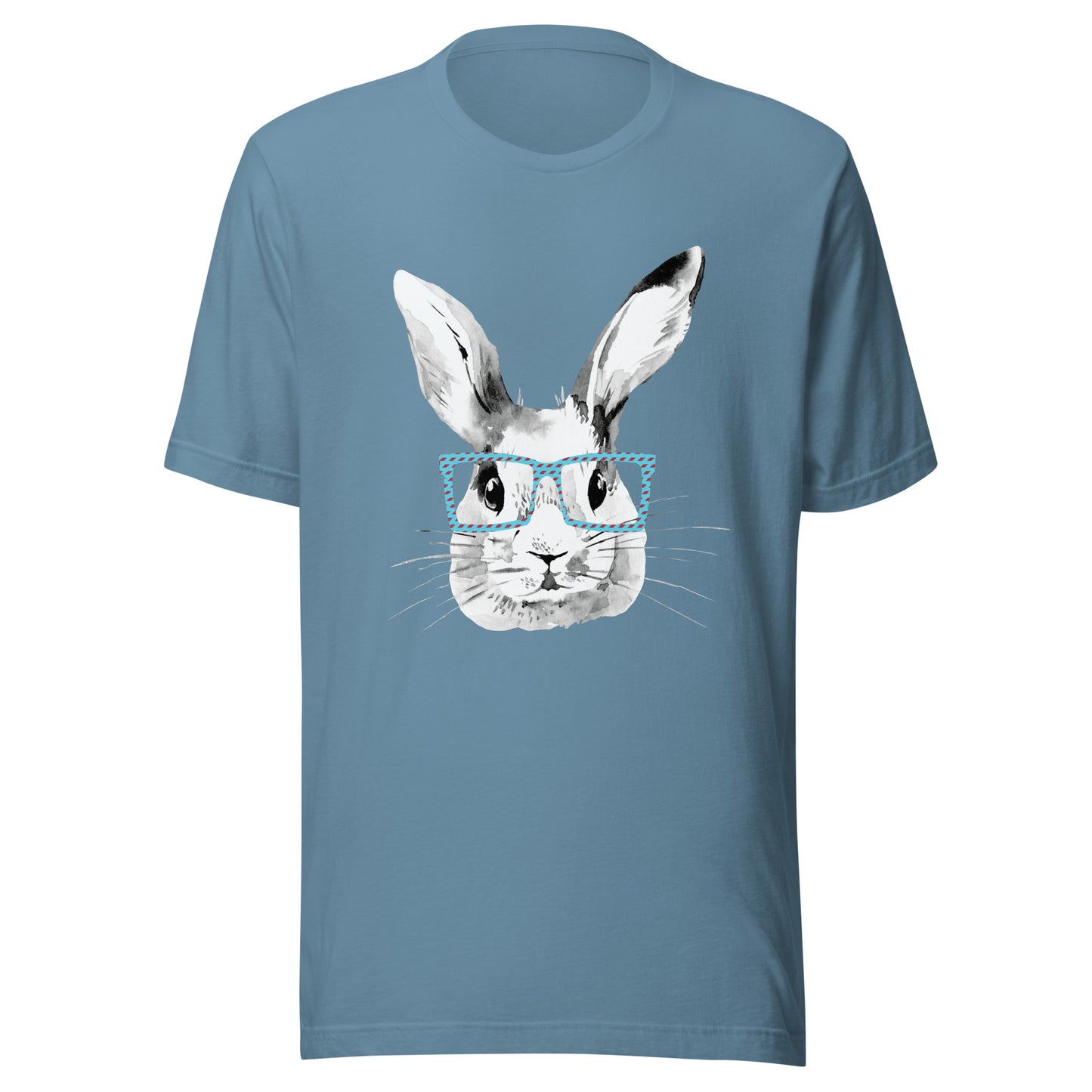 Easter Bunny in glasses Unisex t-shirt