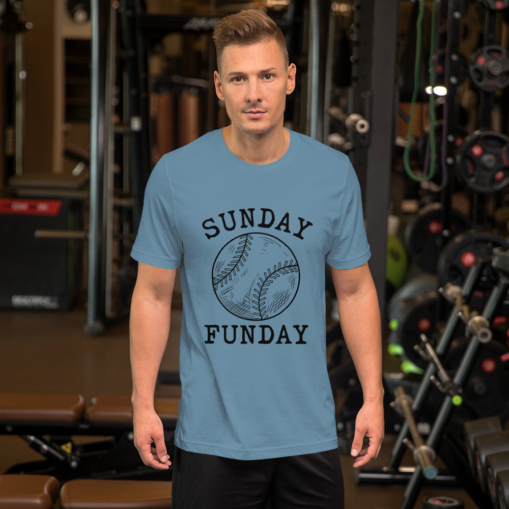 Sunday Funday Baseball Unisex t-shirt