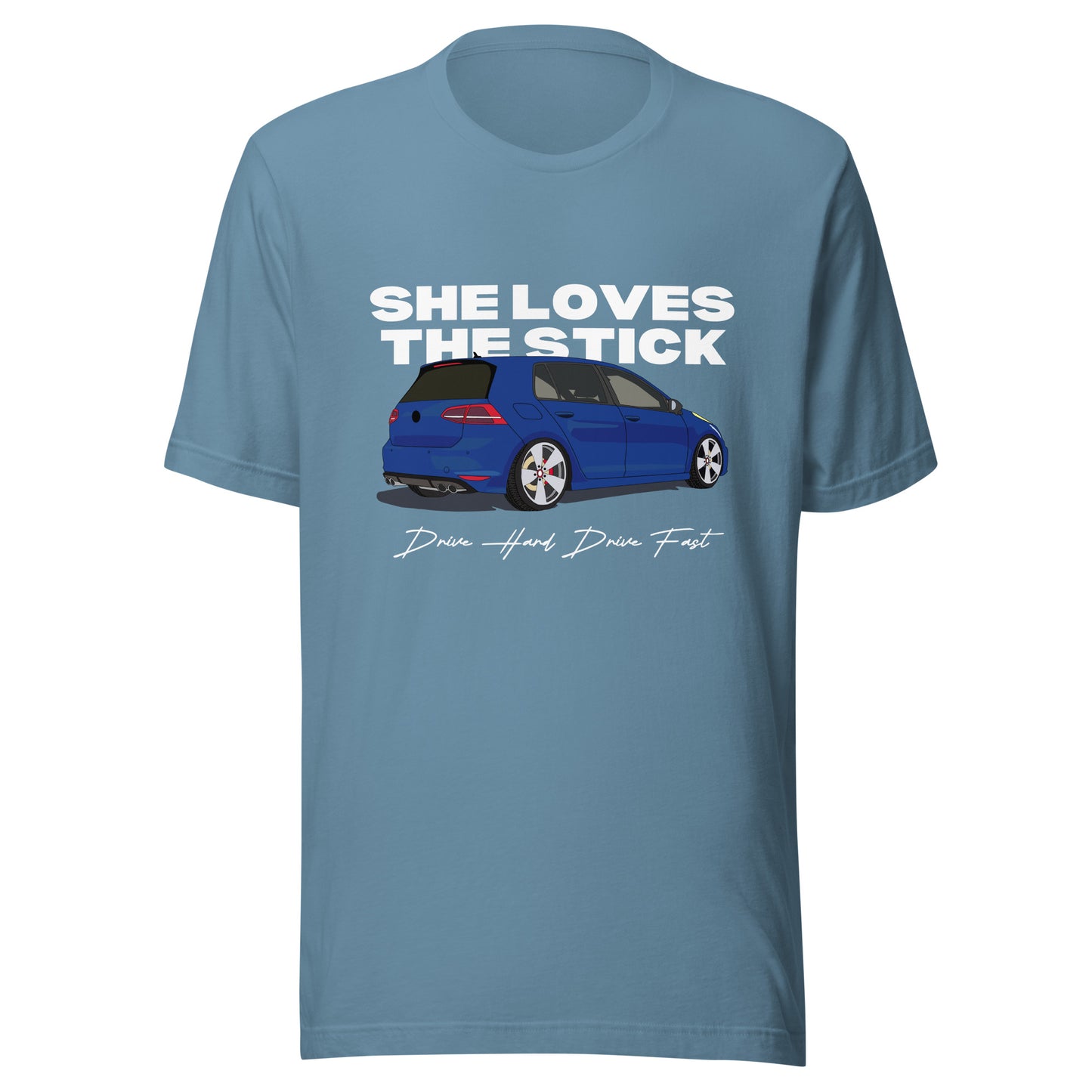 SHE LOVES THE STICK shift Unisex t-shirt