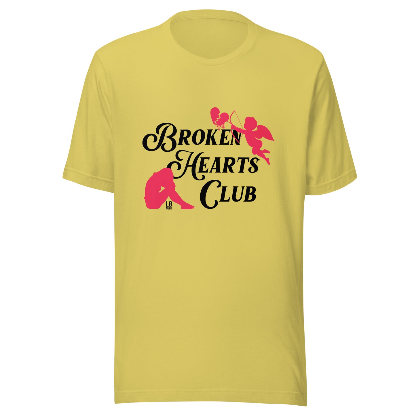 Cupid's "Broken Hearts Club" Unisex t-shirt