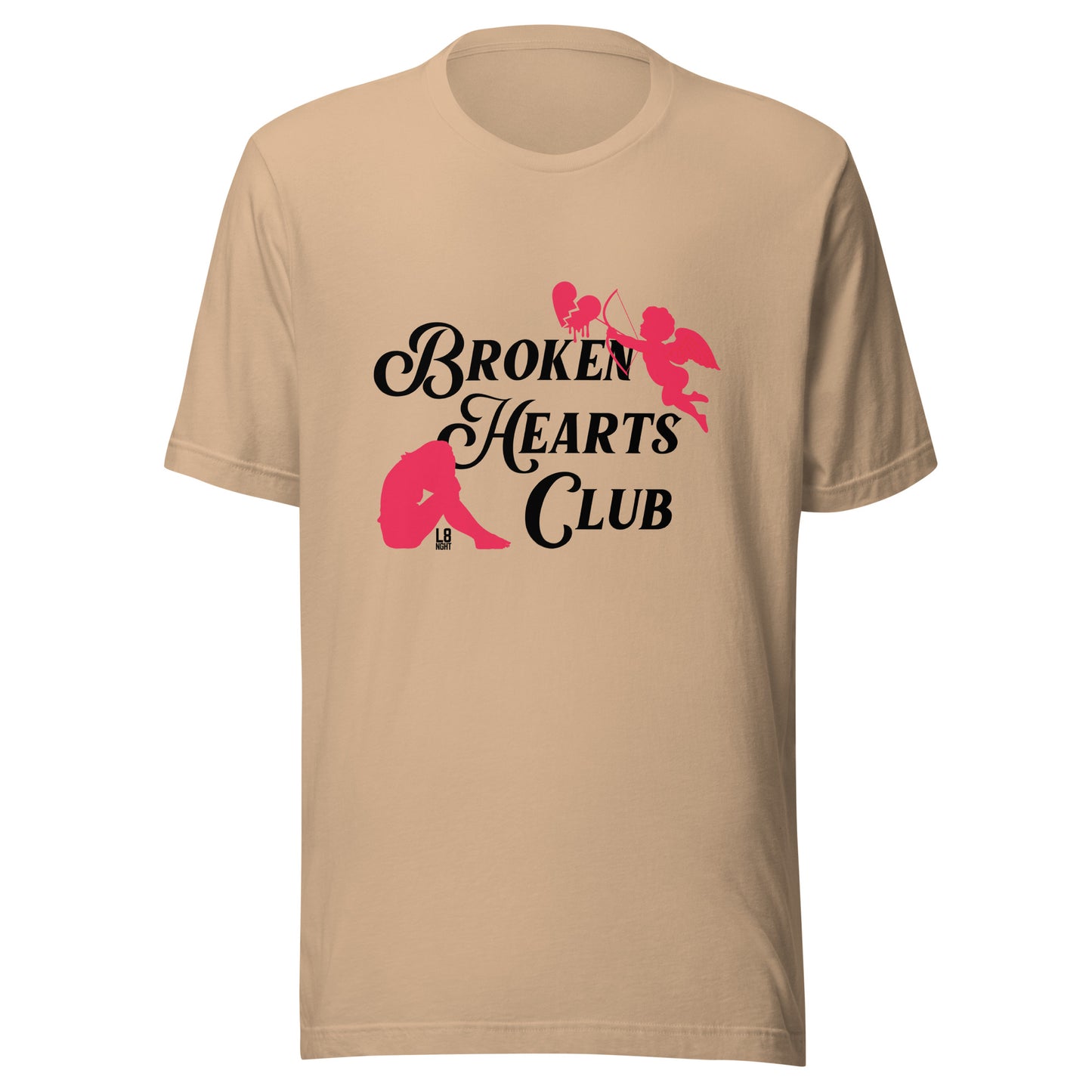 Cupid's "Broken Hearts Club" Unisex t-shirt