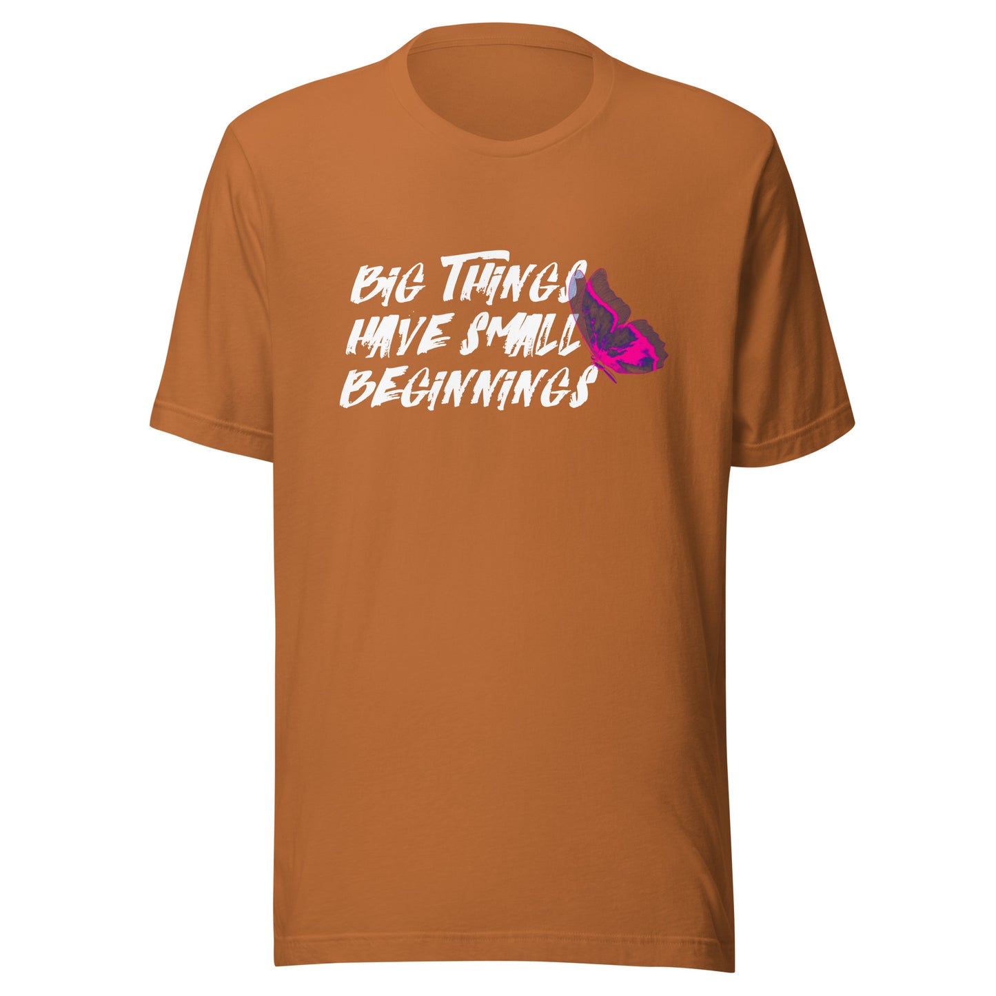 BIG things have small beginnings Unisex t-shirt