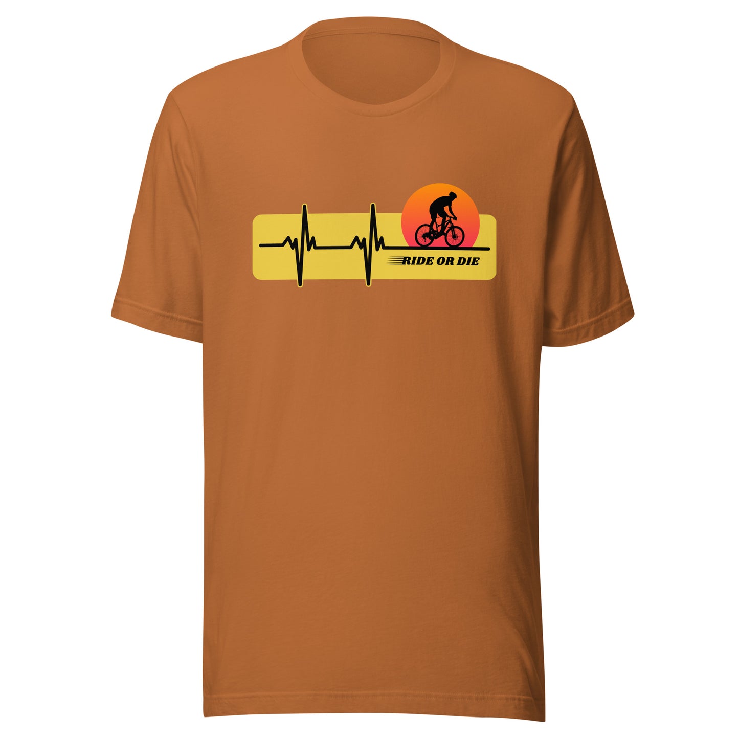 RIDE OR DIE cycling Unisex t-shirt