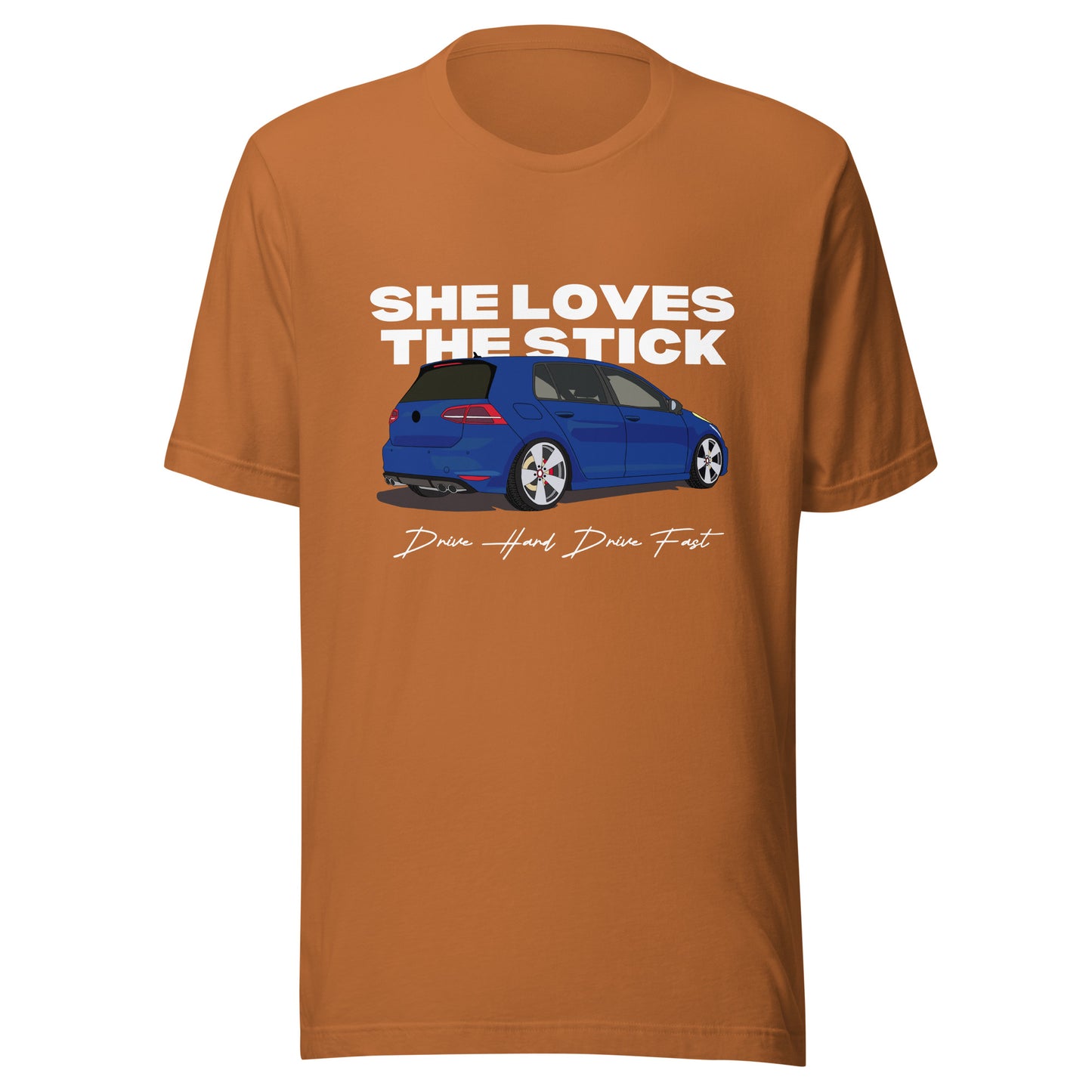 SHE LOVES THE STICK shift Unisex t-shirt