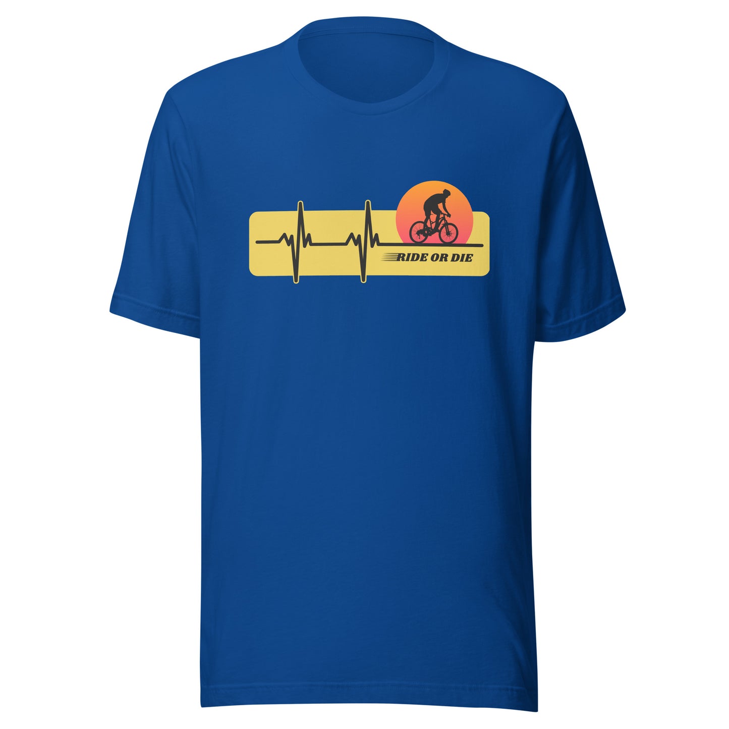 RIDE OR DIE cycling Unisex t-shirt