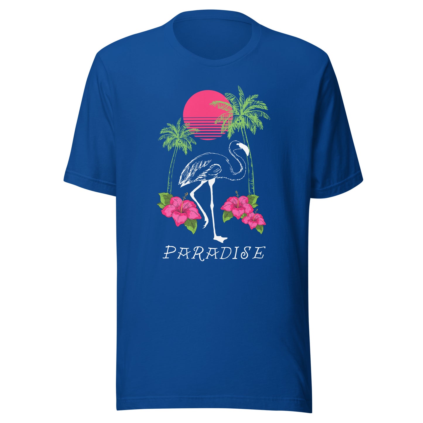 Flamingo Paradise Unisex t-shirt