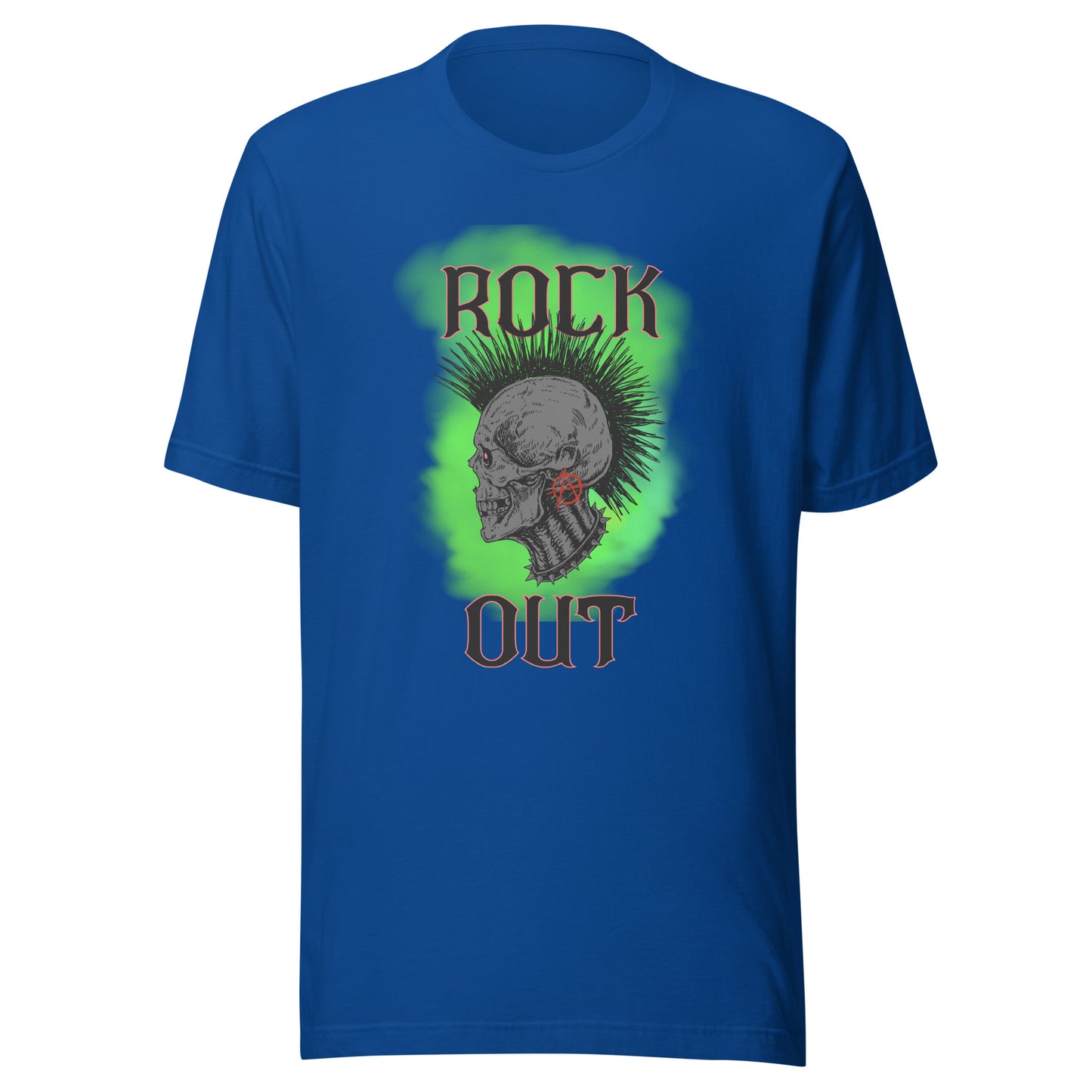 Rock Out Anarchy Skull Unisex t-shirt