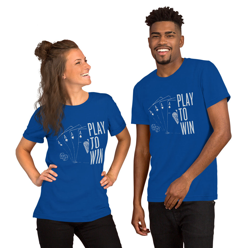 PLAY TO WIN Unisex t-shirt