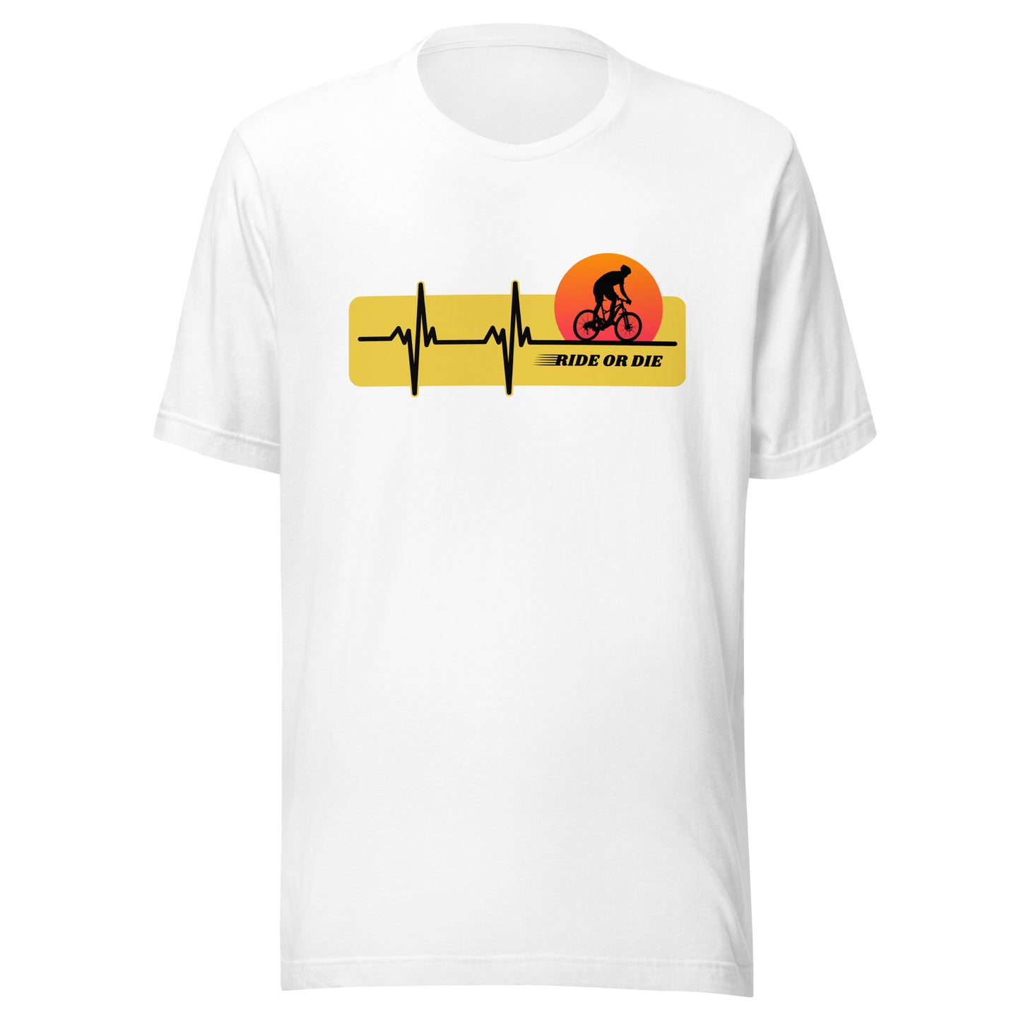 RIDE OR DIE cycling Unisex t-shirt