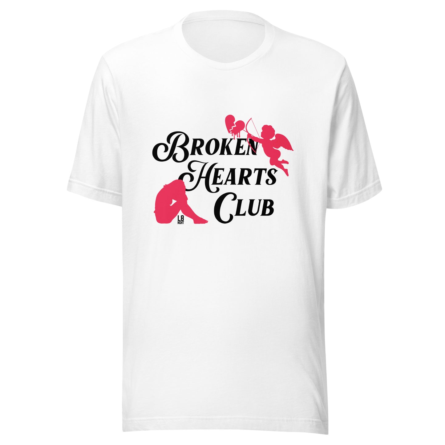 Cupid's "Broken Hearts Club" Unisex t-shirt