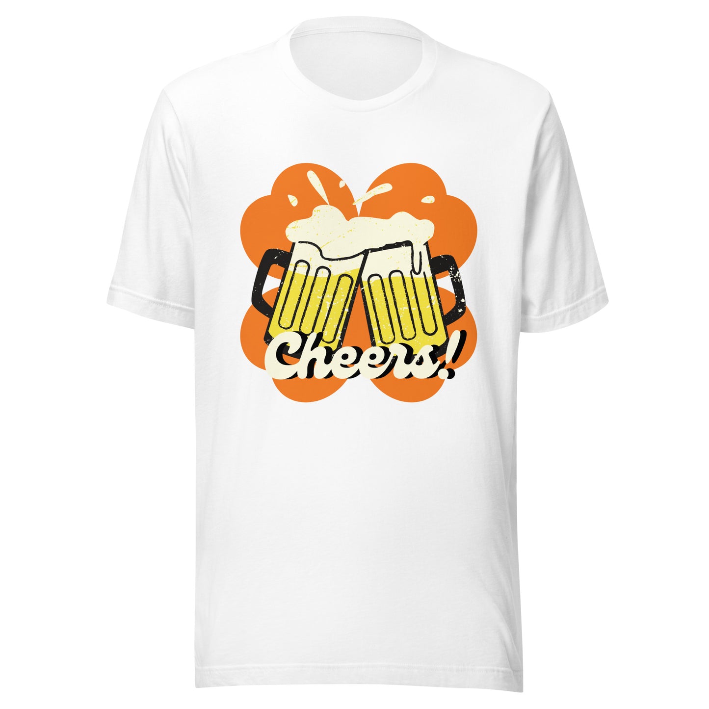 Beer Cheers Lucky Clover Unisex t-shirt