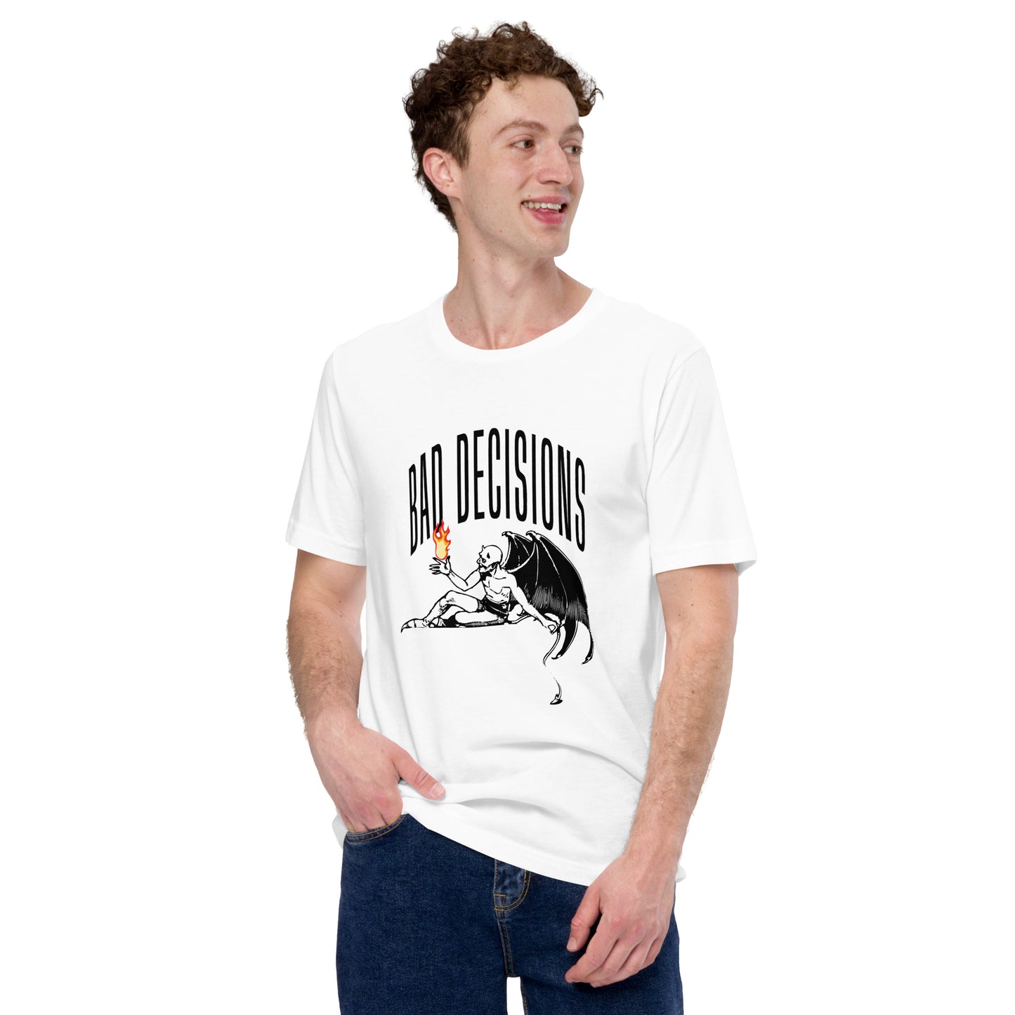 BAD Decisions - Playing with fire Unisex t-shirt