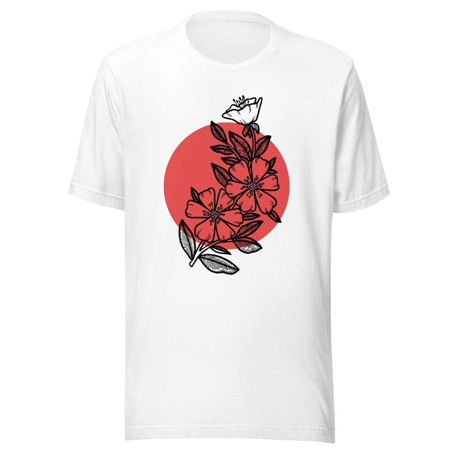 Cherry Blossom Japanese Sun Unisex t-shirt