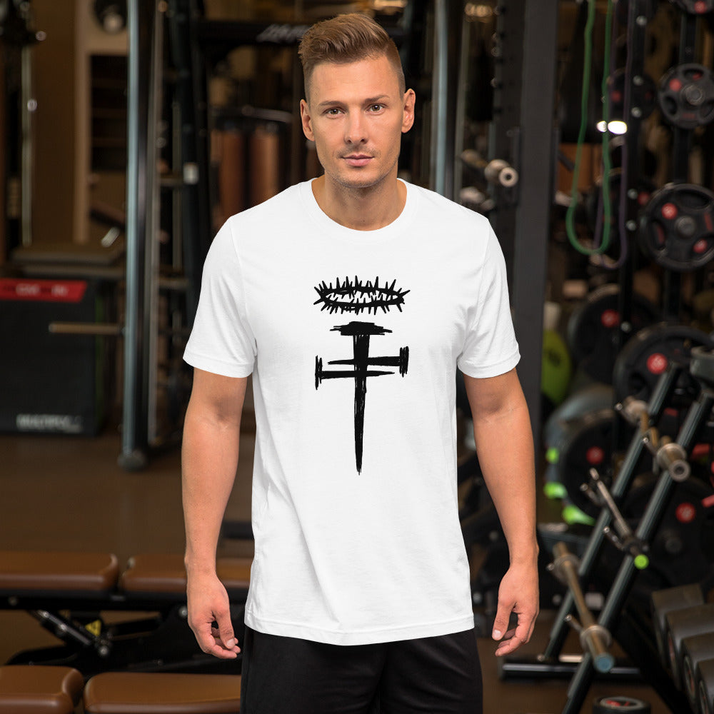 Nail Cross Crown of Thorns Unisex t-shirt