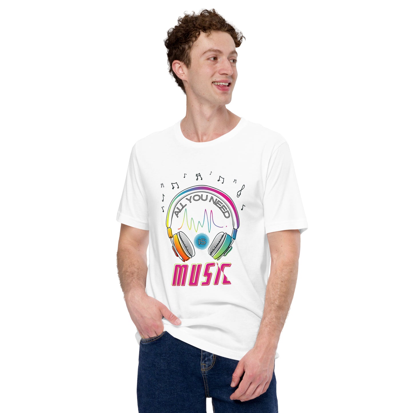 All you need is MUSIC Unisex t-shirt