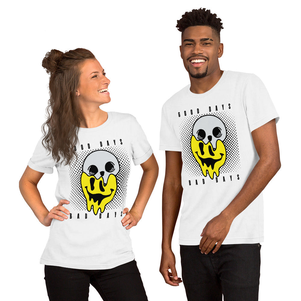 Good Days Bad Days drip emoji Unisex t-shirt