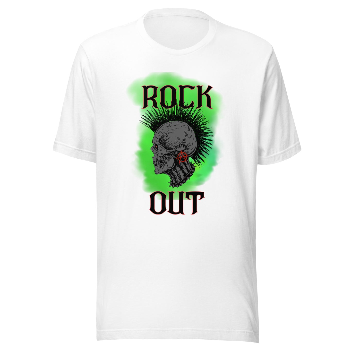 Rock Out Anarchy Skull Unisex t-shirt