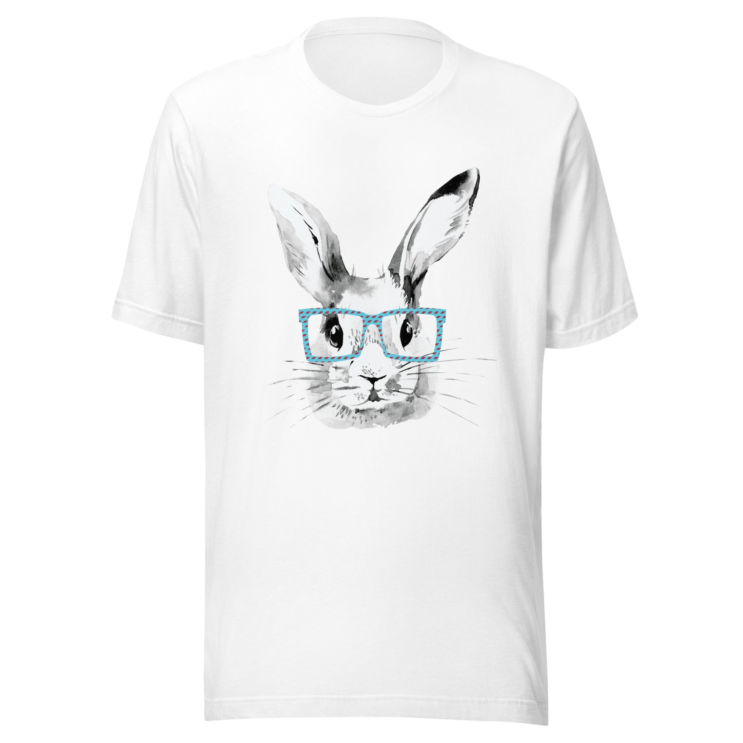 Easter Bunny in glasses Unisex t-shirt