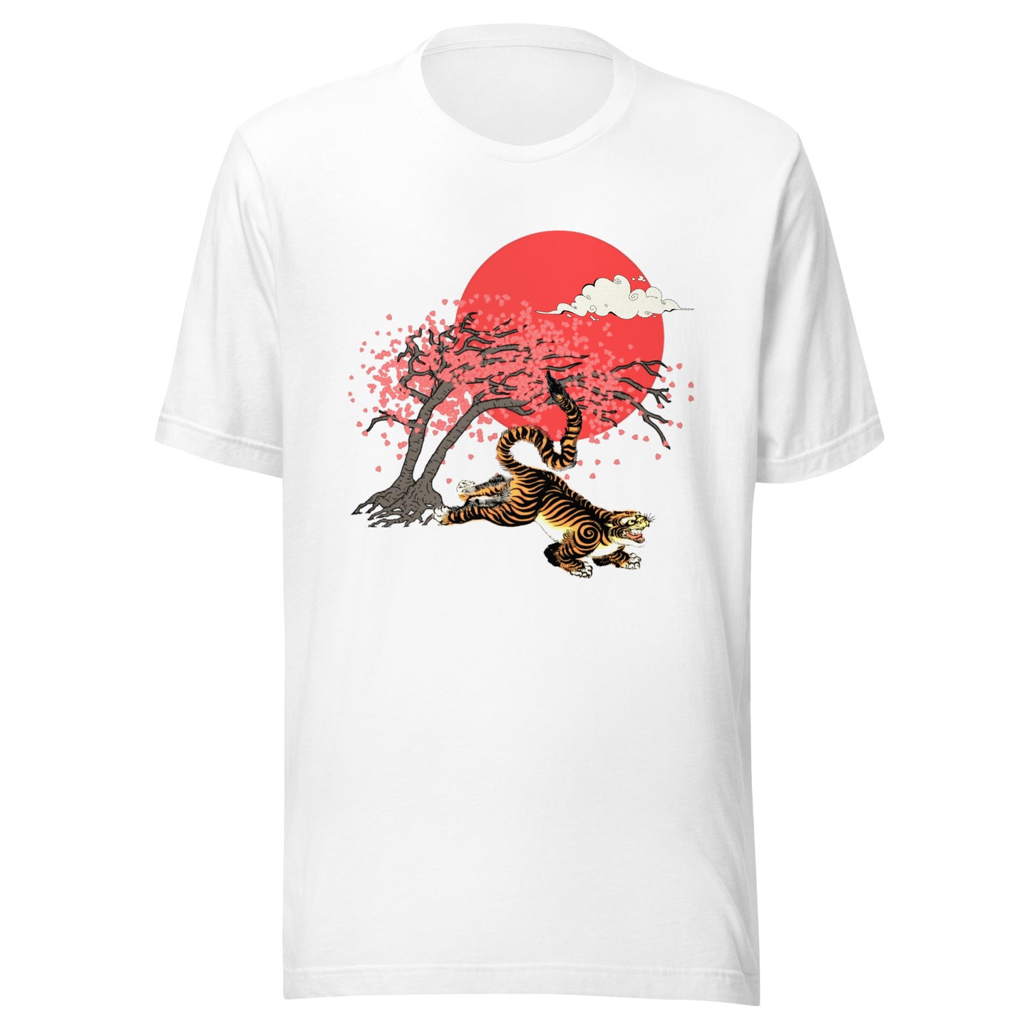 Cherry Blossom Tiger Unisex t-shirt