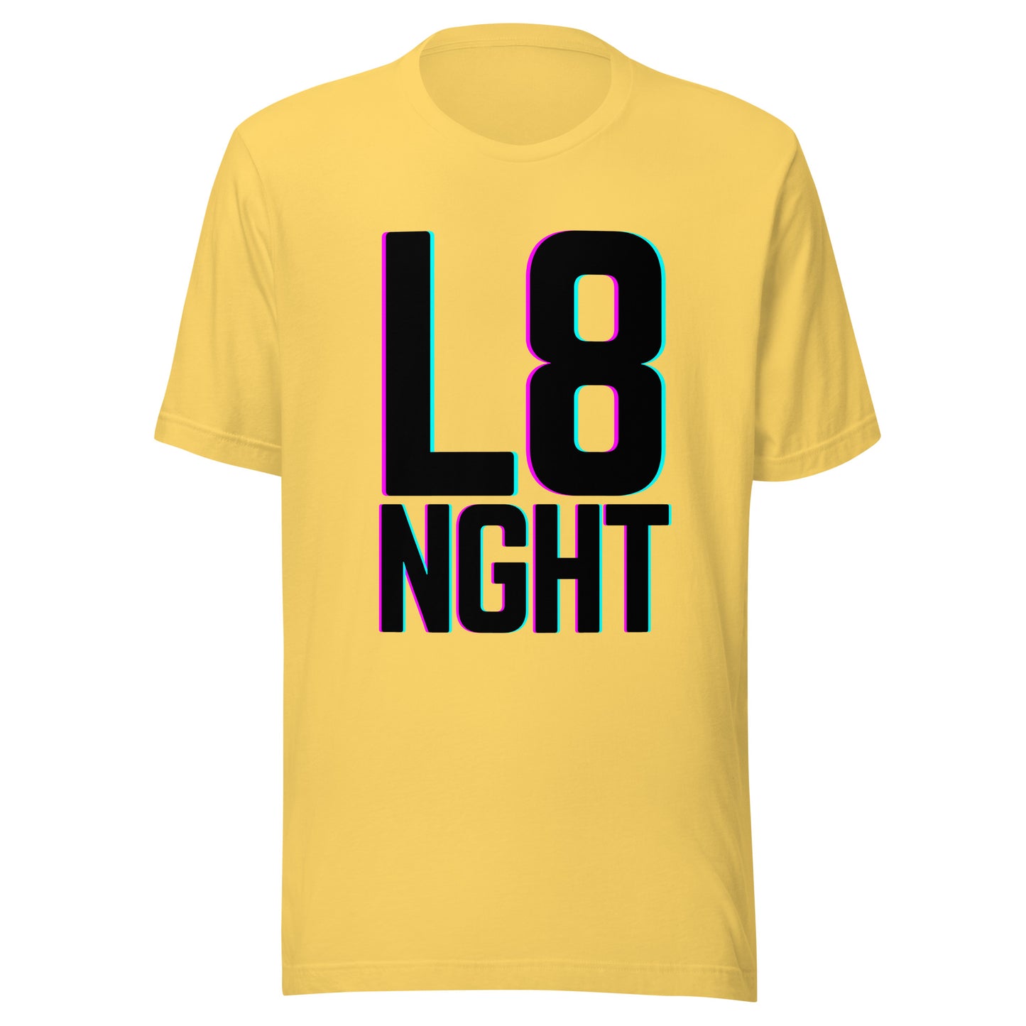 L8NGHT large glitch logo Unisex t-shirt