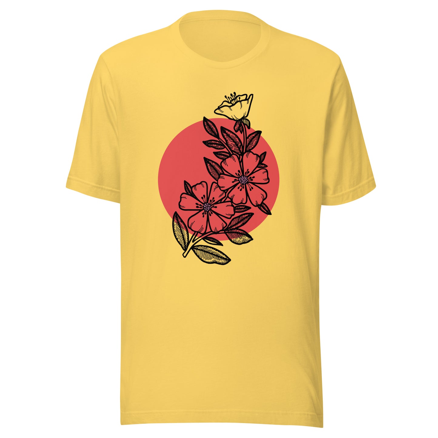 Cherry Blossom Japanese Sun Unisex t-shirt