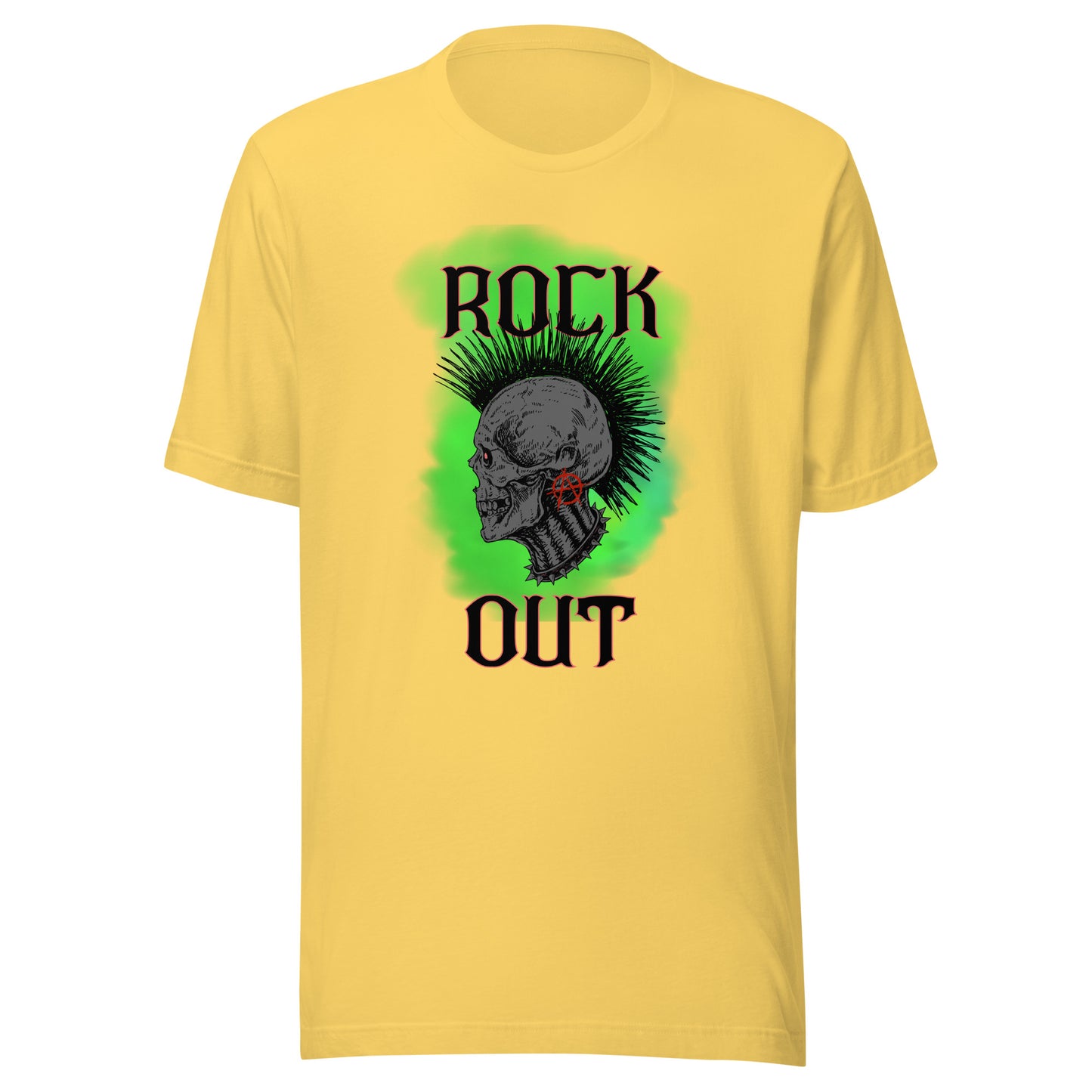 Rock Out Anarchy Skull Unisex t-shirt