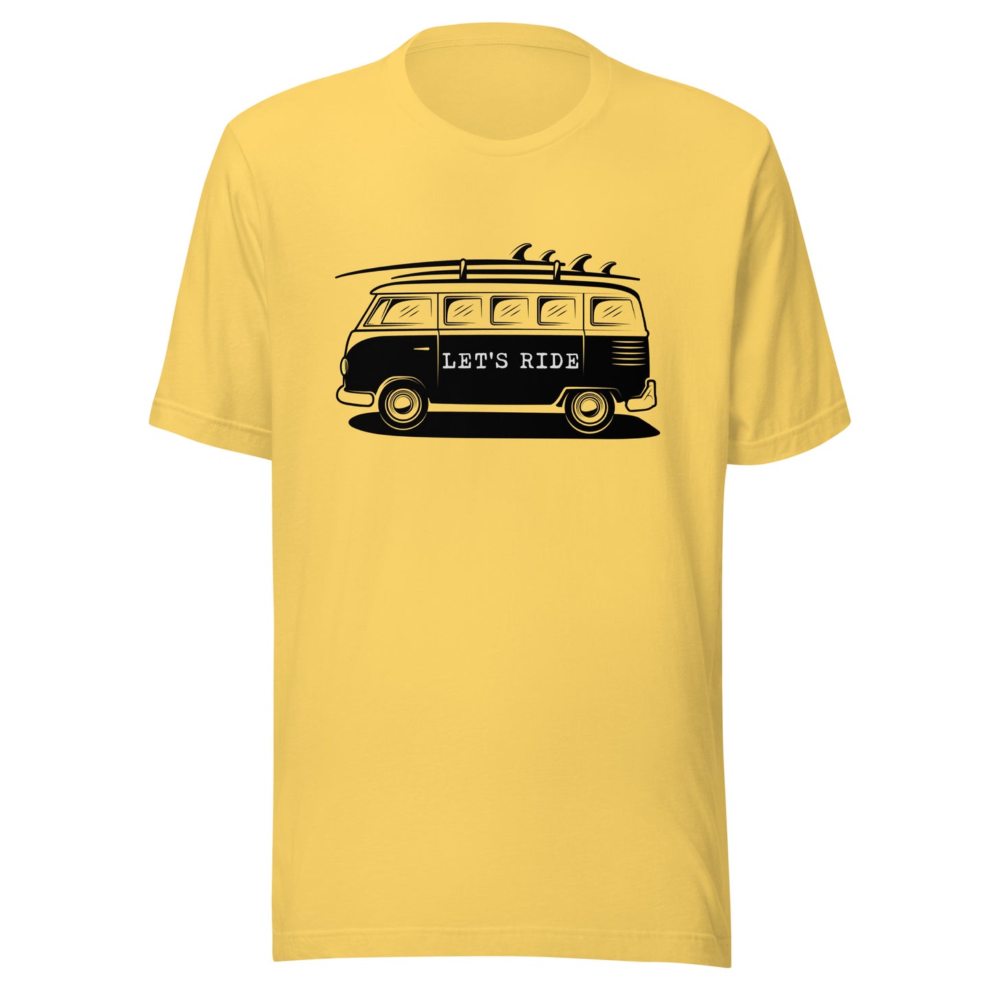 Let' Ride surfer van Unisex t-shirt