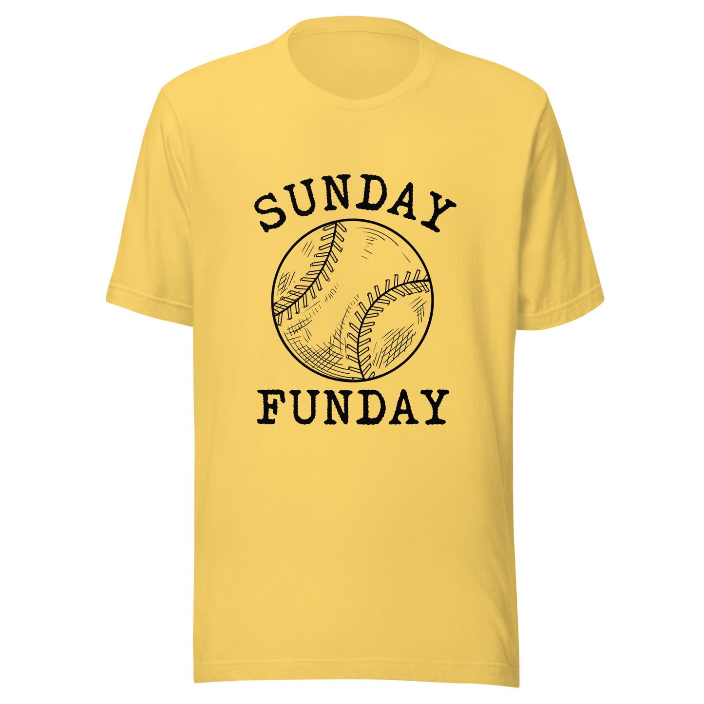 Sunday Funday Baseball Unisex t-shirt