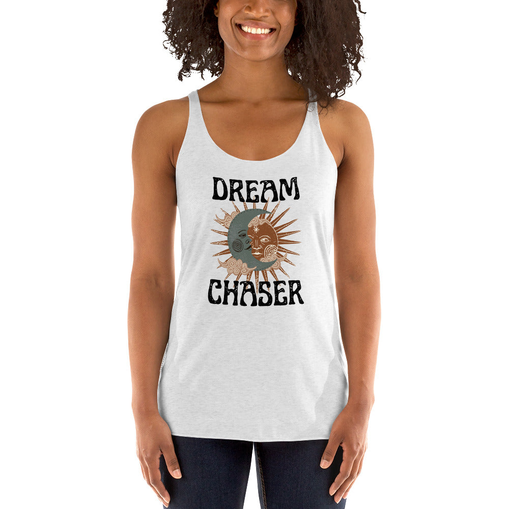 Dream Chaser sun moon Women's Racerback Tank