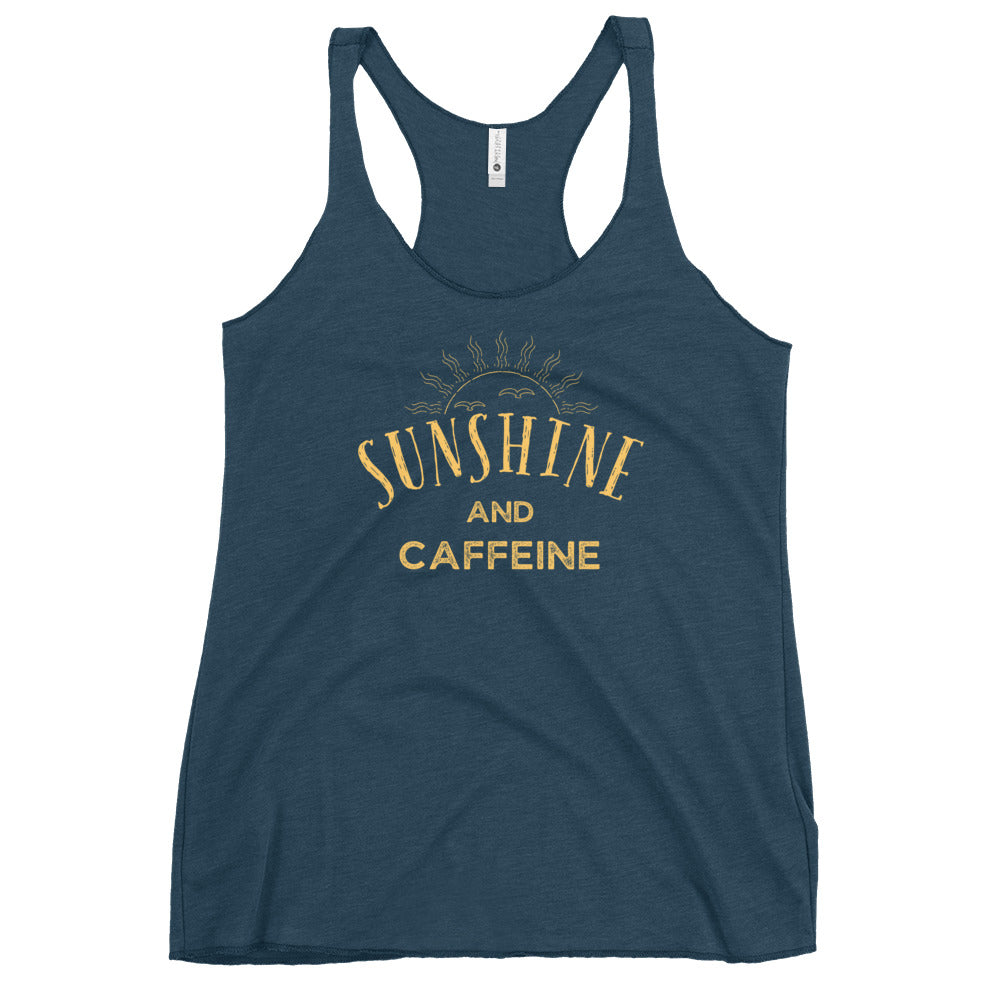 Sunshine and CAFFEINE Women's Racerback Tank