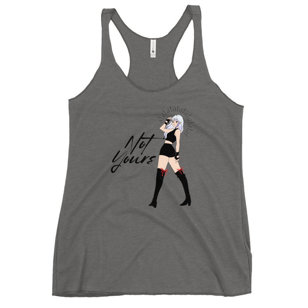 NOT Yours Japanese Anime Girl Women's Racerback Tank