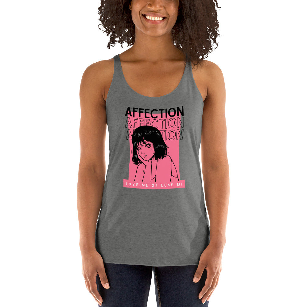 Affection - Love me or lose me Women's Racerback Tank