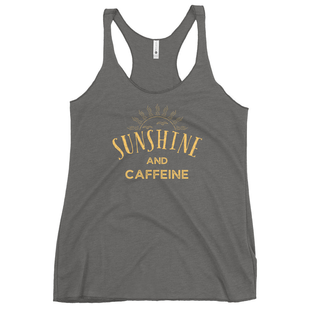 Sunshine and CAFFEINE Women's Racerback Tank