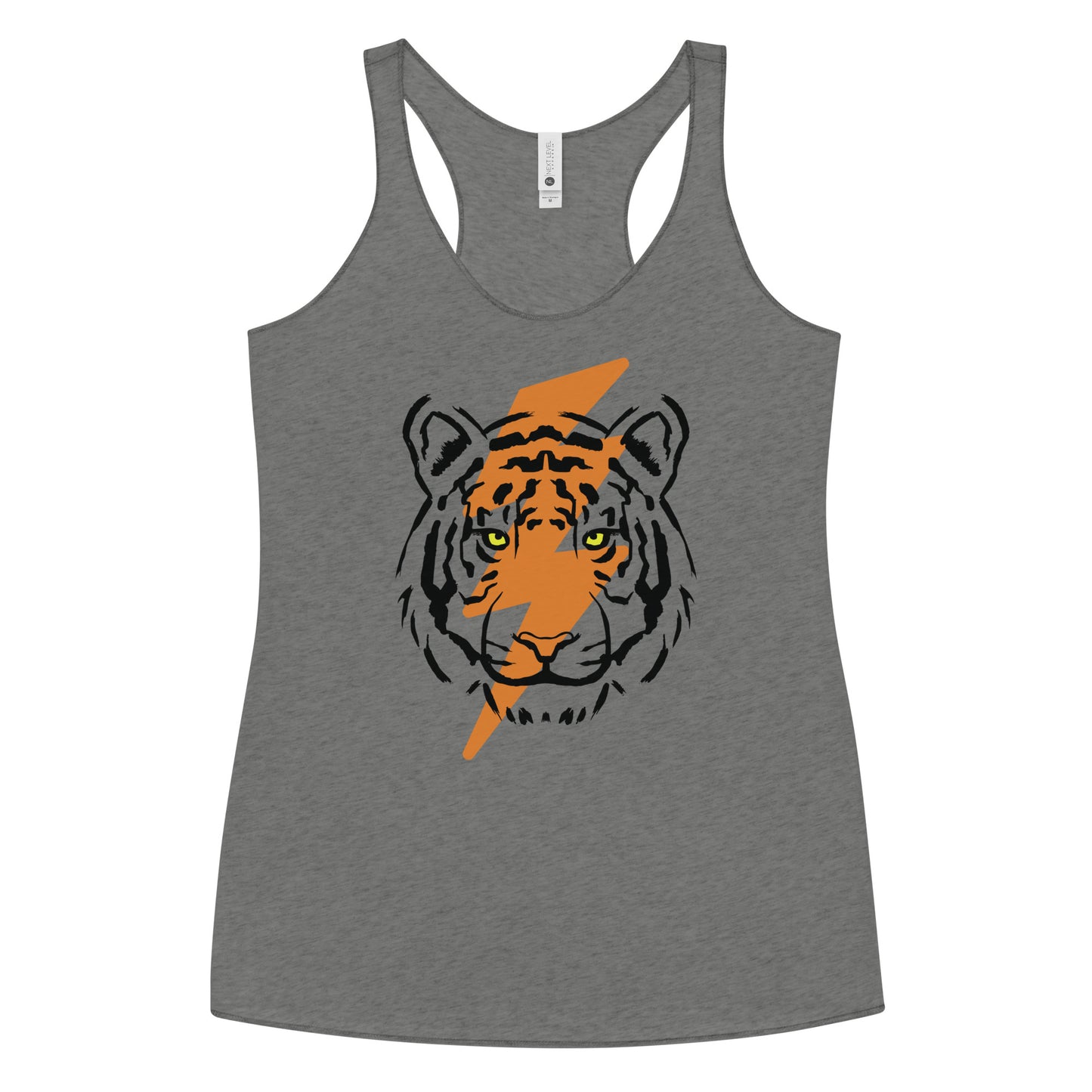 Tiger Bolt Orange Women's Racerback Tank