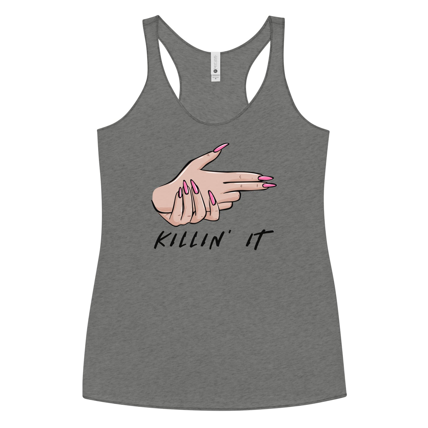 KIILLIN' IT all day every day Women's Racerback Tank