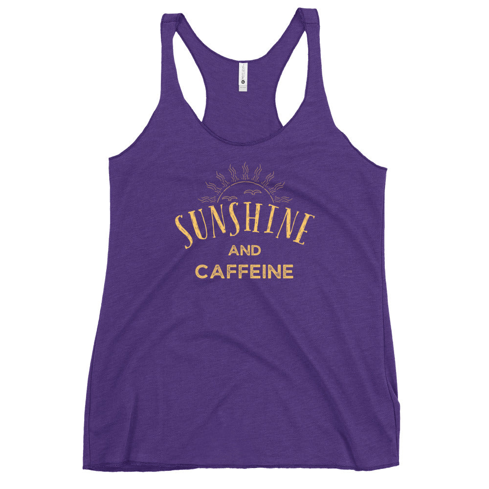 Sunshine and CAFFEINE Women's Racerback Tank