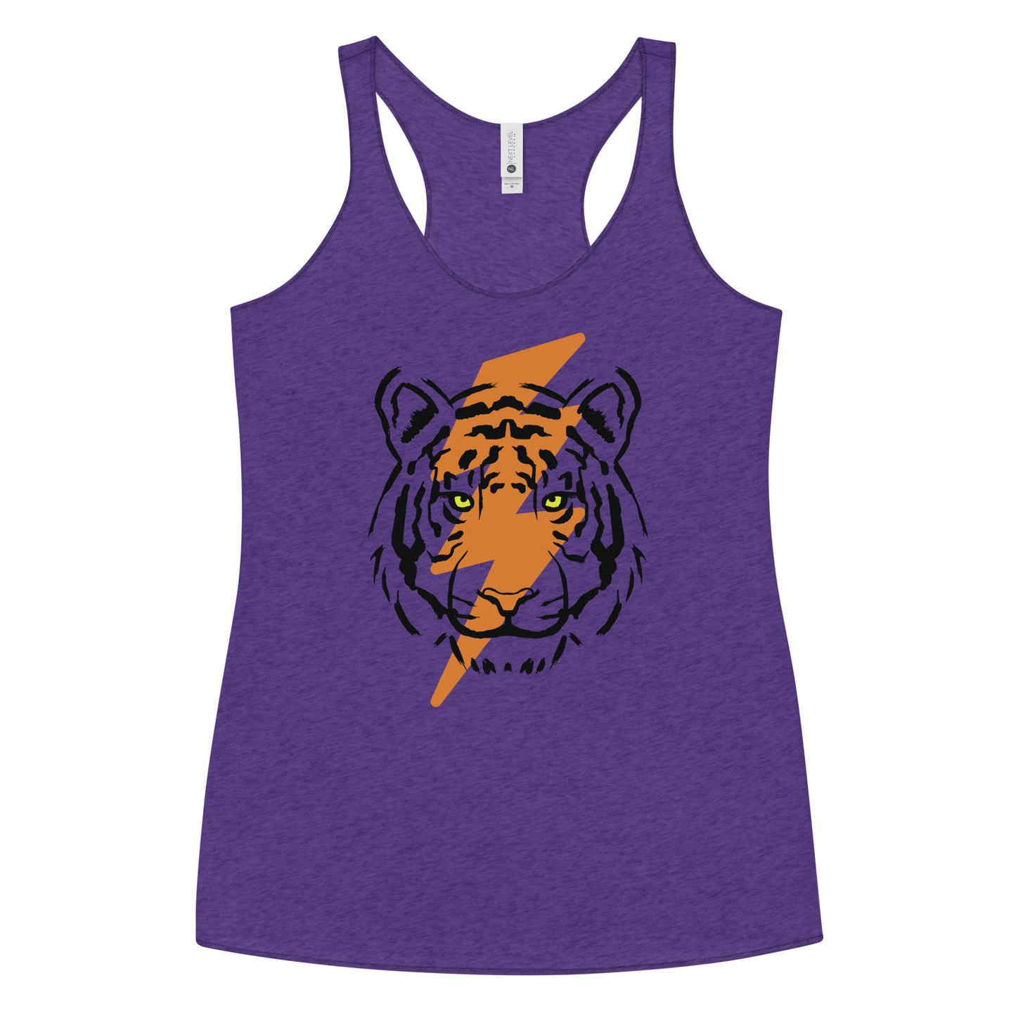 Tiger Bolt Orange Women's Racerback Tank