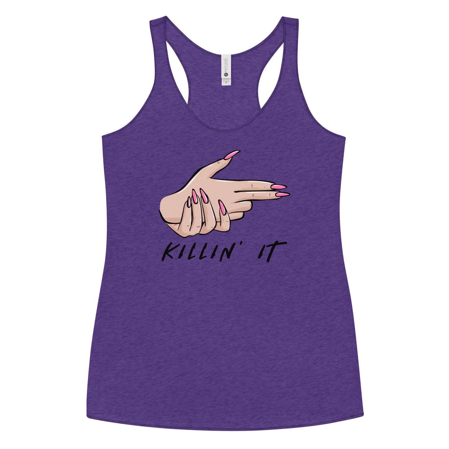 KIILLIN' IT all day every day Women's Racerback Tank