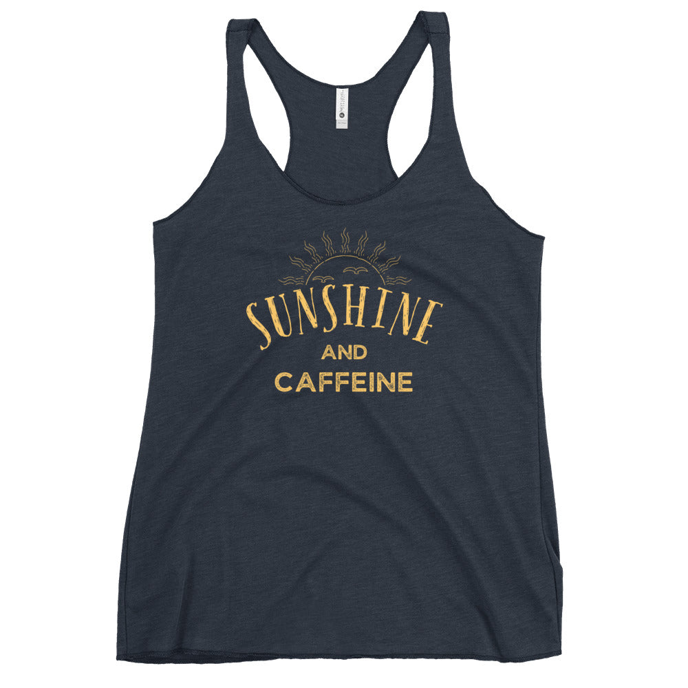 Sunshine and CAFFEINE Women's Racerback Tank