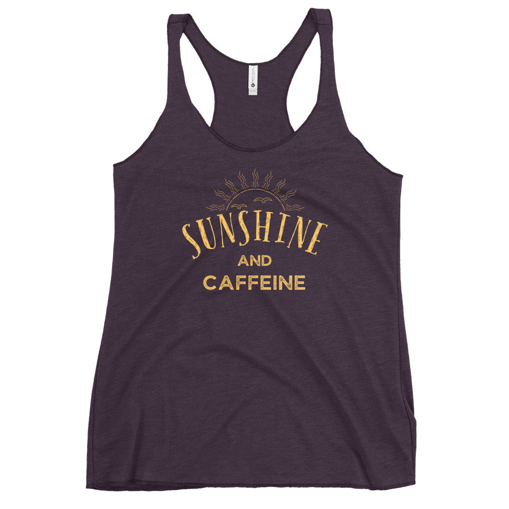 Sunshine and CAFFEINE Women's Racerback Tank