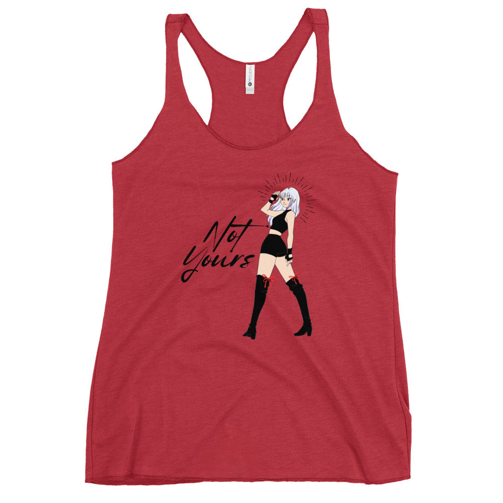 NOT Yours Japanese Anime Girl Women's Racerback Tank
