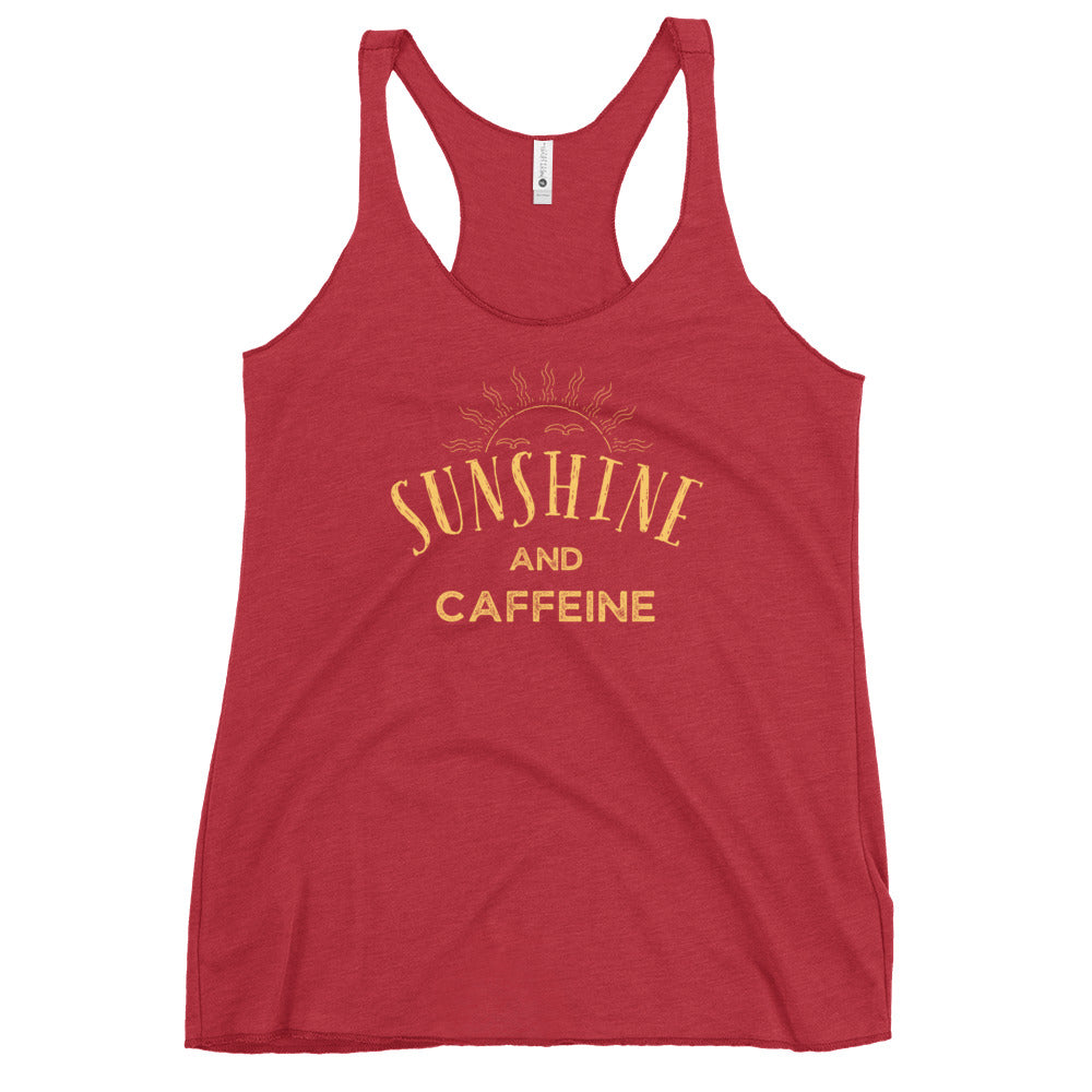 Sunshine and CAFFEINE Women's Racerback Tank