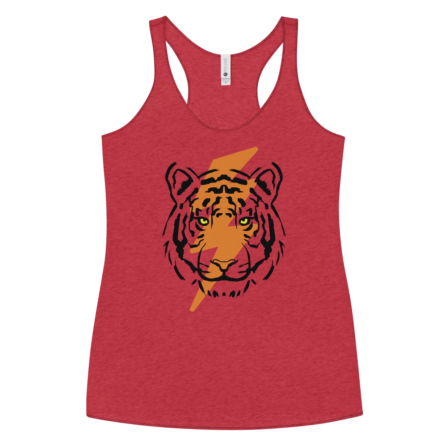 Tiger Bolt Orange Women's Racerback Tank