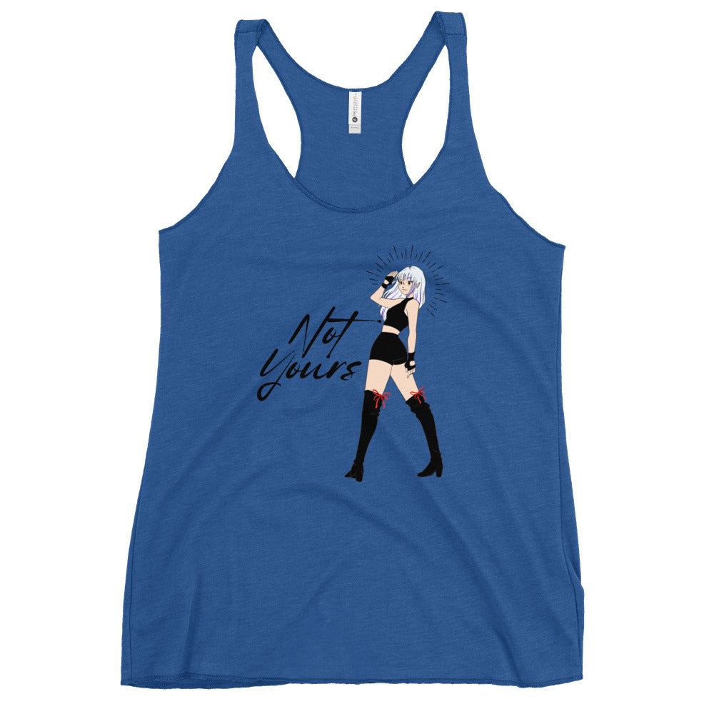 NOT Yours Japanese Anime Girl Women's Racerback Tank