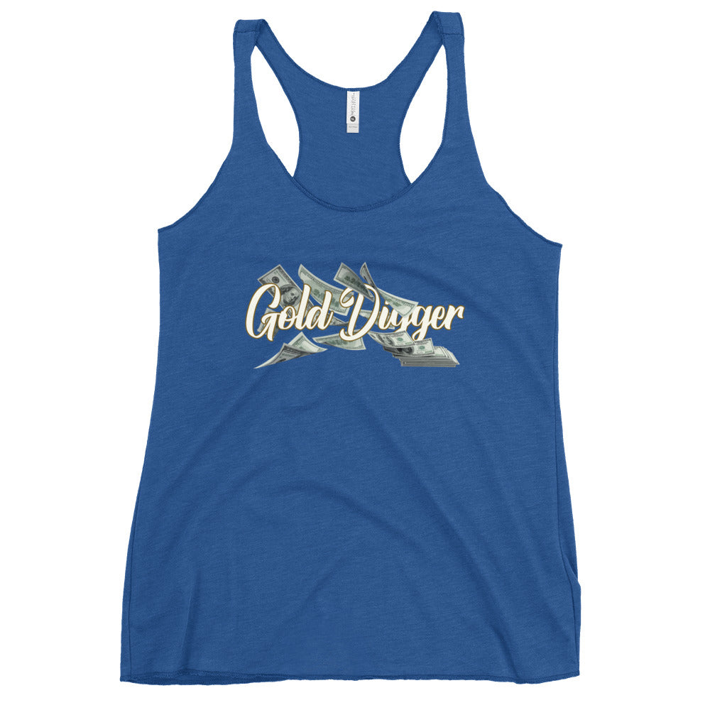 Gold Digger Cash flow Women's Racerback Tank